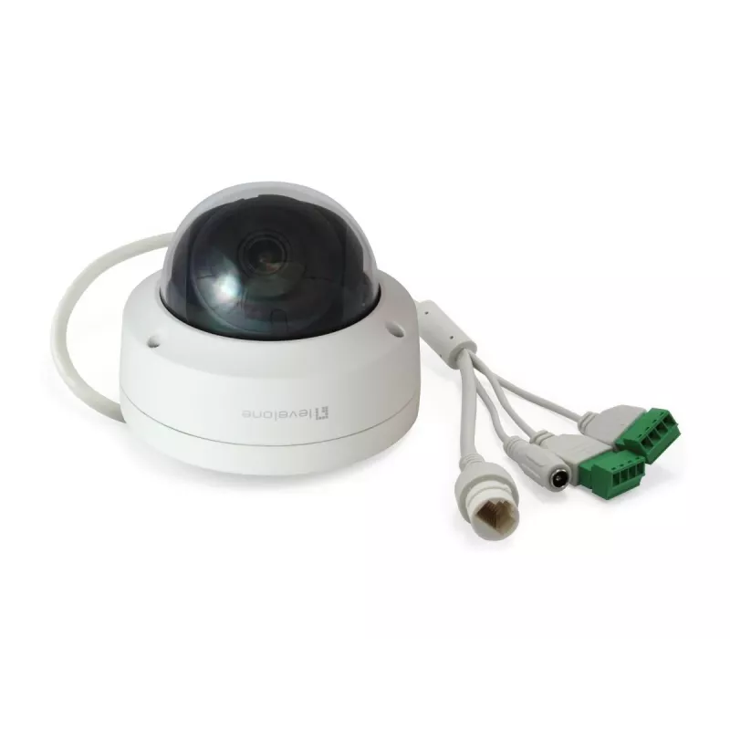 LevelOne GEMINI fiksuoto kupolo IP tinklo kamera, 6 megapikselių, H.265, 802.3af PoE, vidaus/lauko