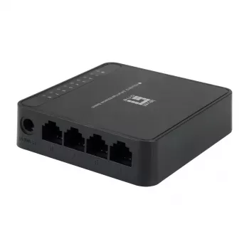 LevelOne FEU-0812 tinklo komutatorius, nevaldomas, Fast Ethernet (10/100), juodas
