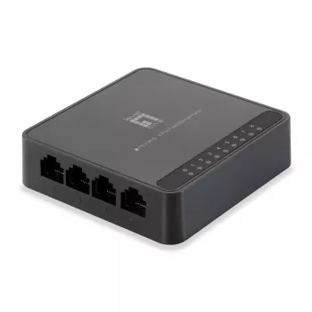 LevelOne FEU-0812 tinklo komutatorius, nevaldomas, Fast Ethernet (10/100), juodas