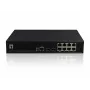 LevelOne KILBY 10 prievadų L2 valdomas gigabitinis PoE komutatorius, 2 x SFP, 802.3at/af PoE, 125 W, 8 PoE išėjimai