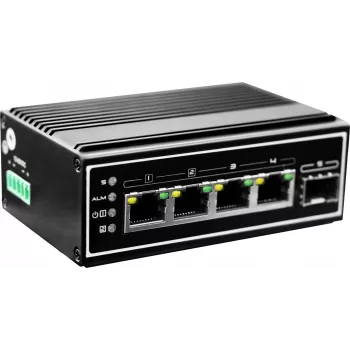 LevelOne IGP-0502 tinklo komutatorius Nevaldomas Gigabit Ethernet (10/100/1000) Power over Ethernet (PoE) Juodas