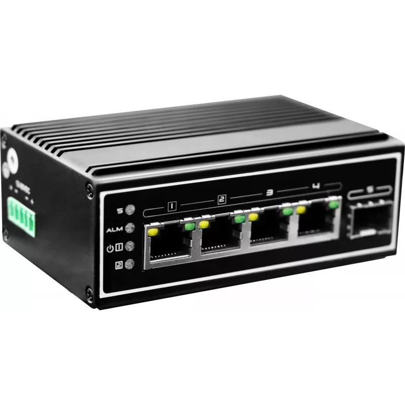 LevelOne IGP-0502 tinklo komutatorius Nevaldomas Gigabit Ethernet (10/100/1000) Power over Ethernet (PoE) Juodas