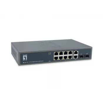 LevelOne GEP-1221 tinklo komutatorius Nevaldomas Gigabit Ethernet (10/100/1000) Power over Ethernet (PoE) Juodas