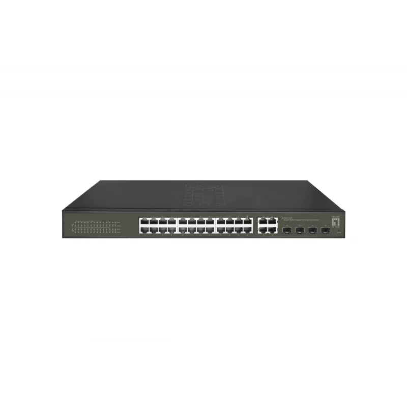 Valdomas komutatorius LevelOne Hilbert 28 prievadų Gigabit PoE