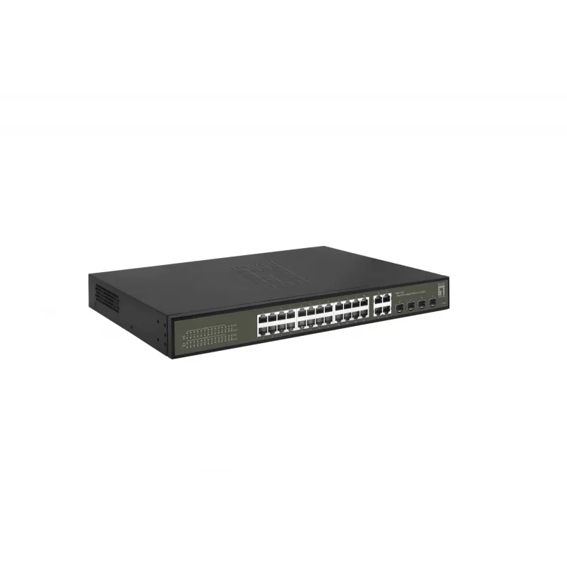 Valdomas komutatorius LevelOne Hilbert 28 prievadų Gigabit PoE