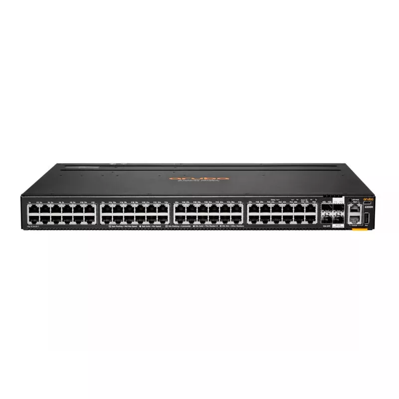 “HPE Aruba Networking CX 6200M 48G 4SFP+” komutatorius, 48 prievadų, Gigabit Ethernet
