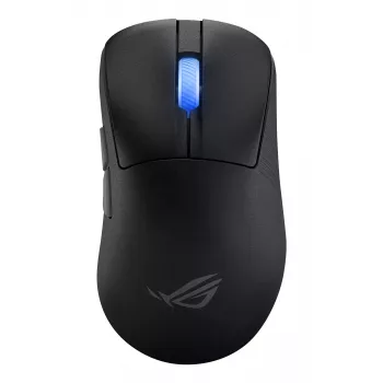 ASUS ROG Keris II Ace Wireless AimPoint Juoda pelė Žaidimų Dešiniarankiams RF Wireless + Bluetooth + USB Type-A Optinė 42000 DPI