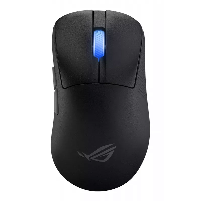ASUS ROG Keris II Ace Wireless AimPoint Juoda pelė Žaidimų Dešiniarankiams RF Wireless + Bluetooth + USB Type-A Optinė 42000 DPI