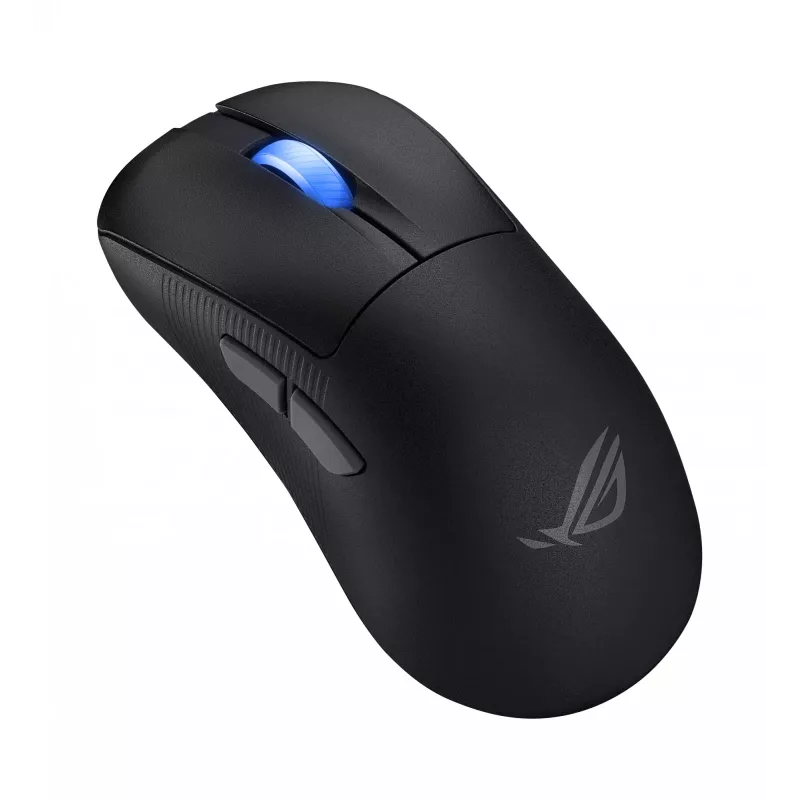 ASUS ROG Keris II Ace Wireless AimPoint Juoda pelė Žaidimų Dešiniarankiams RF Wireless + Bluetooth + USB Type-A Optinė 42000 DPI