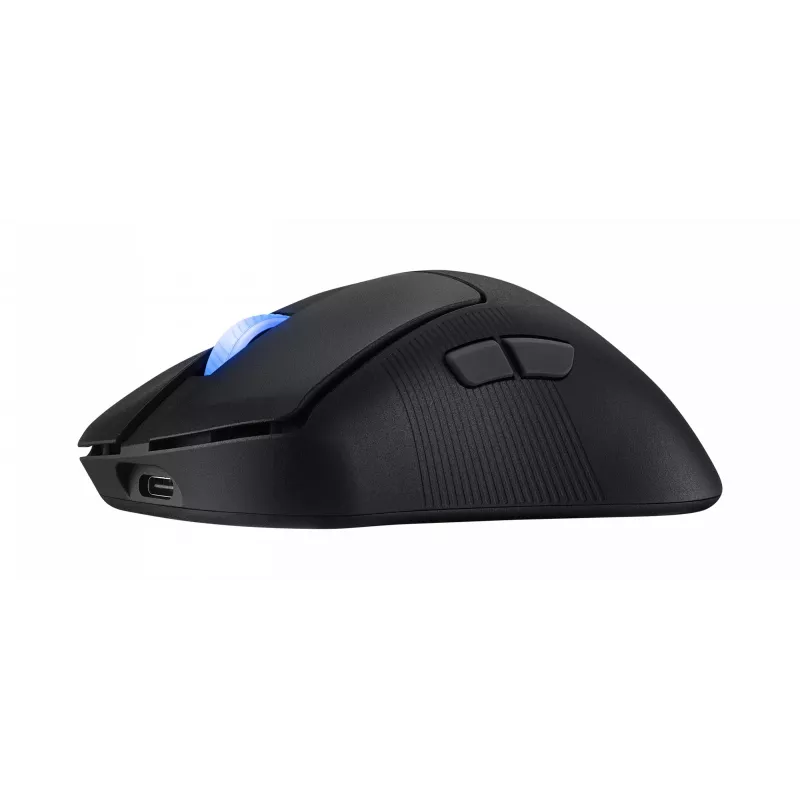 ASUS ROG Keris II Ace Wireless AimPoint Juoda pelė Žaidimų Dešiniarankiams RF Wireless + Bluetooth + USB Type-A Optinė 42000 DPI