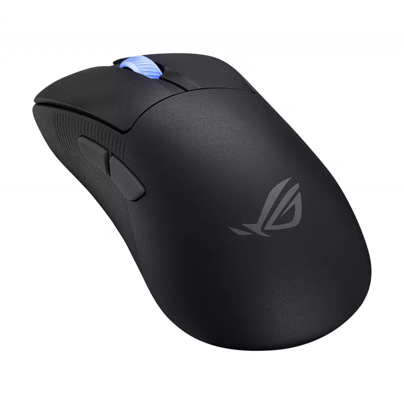 ASUS ROG Keris II Ace Wireless AimPoint Juoda pelė Žaidimų Dešiniarankiams RF Wireless + Bluetooth + USB Type-A Optinė 42000 DPI