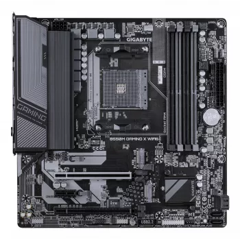 GIGABYTE B550M GAMING X WIFI6 pagrindinė plokštė – AMD Ryzen 5000 procesoriams, 5+3 fazių VRM, iki 3200MHz DDR4, 1xPCIe 4.0 + 1xPCIe 3.0 M.2, Wi-Fi 6, 1GbE LAN, USB 3.2 Gen 1