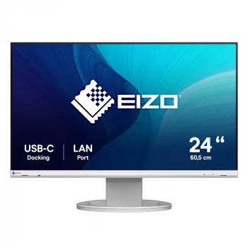 EIZO FlexScan EV2490-WT kompiuterio monitorius 60,5 cm (23,8 col.) 1920 x 1080 pikselių Full HD LCD Baltas