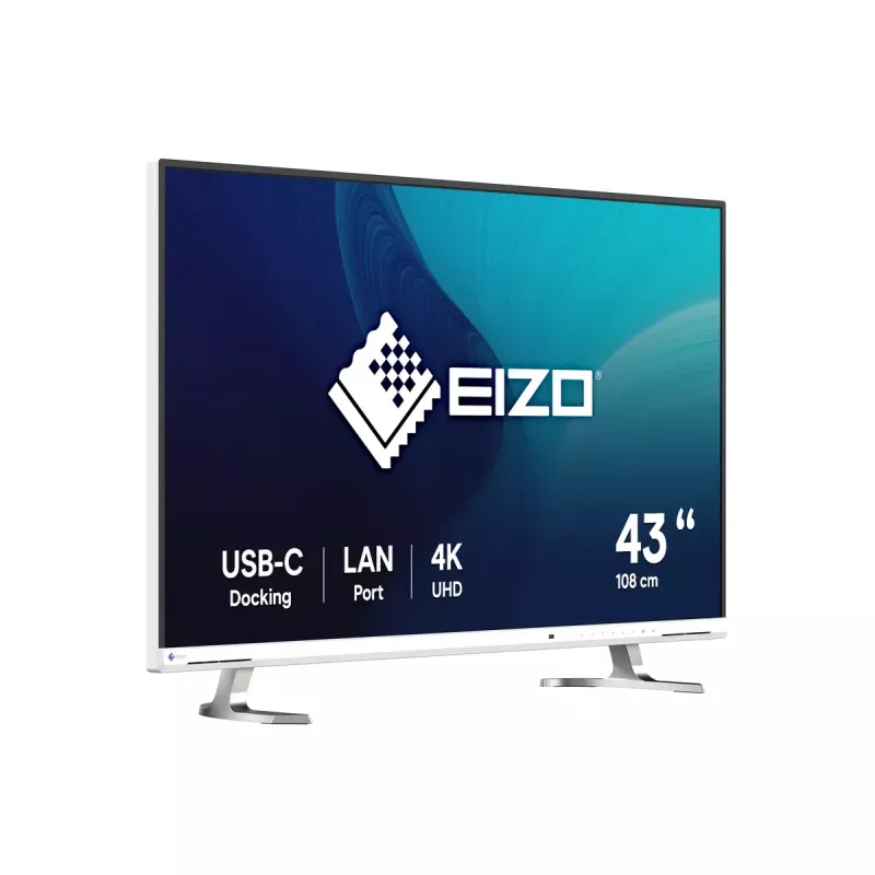 EIZO FlexScan EV4340X-WT kompiuterio monitorius 108 cm (42,5 col.) 3840 x 2160 pikselių 4K Ultra HD LCD baltas