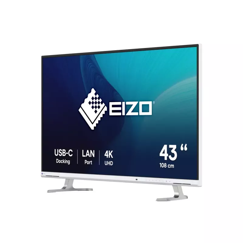 EIZO FlexScan EV4340X-WT kompiuterio monitorius 108 cm (42,5 col.) 3840 x 2160 pikselių 4K Ultra HD LCD baltas