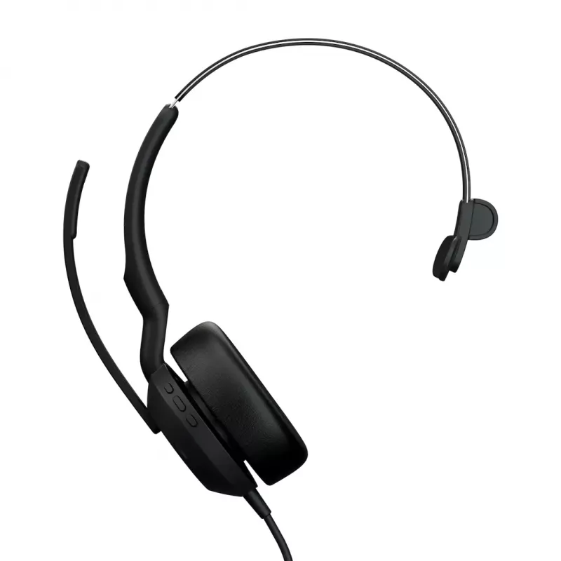Jabra Evolve2 50 ausinės su laidu Ant galvos Biurui / skambučių centrui USB Type-C / USB Type-A Bluetooth Juodos