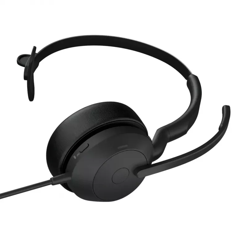 Jabra Evolve2 50 ausinės su laidu Ant galvos Biurui / skambučių centrui USB Type-C / USB Type-A Bluetooth Juodos