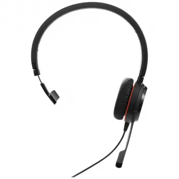 Jabra Evolve 20 SE laisvų rankų įranga, laidinė, galvos juostelė, skirta biurui / skambučių centrui, USB Type-C / USB Type-A, juoda