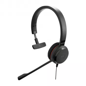 Jabra Evolve 20 SE laisvų rankų įranga, laidinė, galvos juostelė, skirta biurui / skambučių centrui, USB Type-C / USB Type-A, juoda