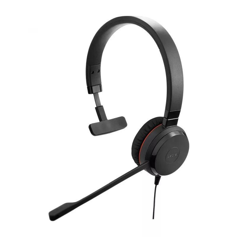 Jabra Evolve 20 SE laisvų rankų įranga, laidinė, galvos juostelė, skirta biurui / skambučių centrui, USB Type-C / USB Type-A, juoda