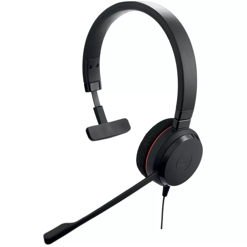 Jabra Evolve 20 ausinės, laidinės, galvos juosta, biurui / skambučių centrui, USB Type-C / USB Type-A, juodos