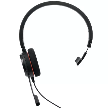 Jabra Evolve 20 ausinės, laidinės, galvos juosta, biurui / skambučių centrui, USB Type-C / USB Type-A, juodos