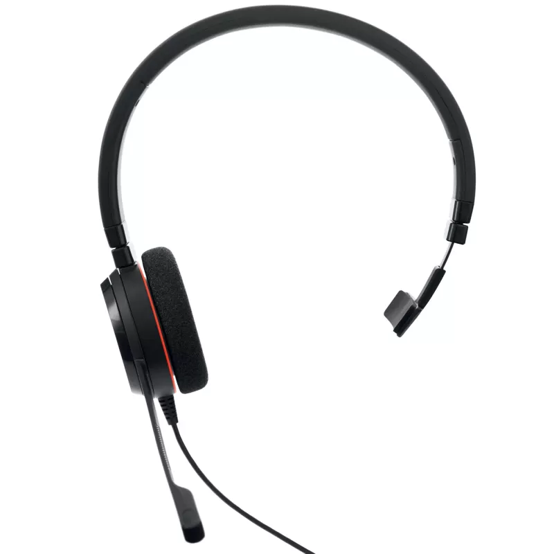 Jabra Evolve 20 ausinės, laidinės, galvos juosta, biurui / skambučių centrui, USB Type-C / USB Type-A, juodos
