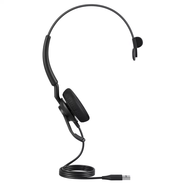 Jabra Engage 40 - (Inline Link) USB-C/A UC Mono, laidinis, biurui / skambučių centrui, 45 g, ausinės, juodos