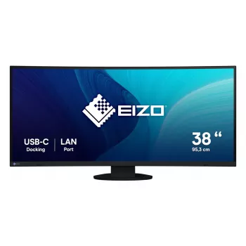 Monitorius EIZO FlexScan EV3895 37,5 colio itin platus lenktas IPS 3840×1600, 300 cd/m², 1000:1, USB‑C PD 85W, DisplayPort, HDMI, USB stotelė, VESA