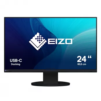 EIZO FlexScan EV2480-BK kompiuterio monitorius 60,5 cm (23,8 colio) 1920 x 1080 pikselių Full HD LCD juodas