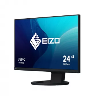 EIZO FlexScan EV2480-BK kompiuterio monitorius 60,5 cm (23,8 colio) 1920 x 1080 pikselių Full HD LCD juodas