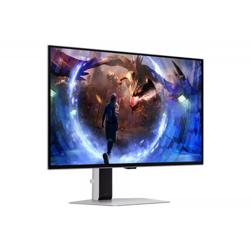 Samsung G60SD kompiuterio monitorius 68,6 cm (27 col.) 2560 x 1440 pikselių Quad HD OLED sidabrinis