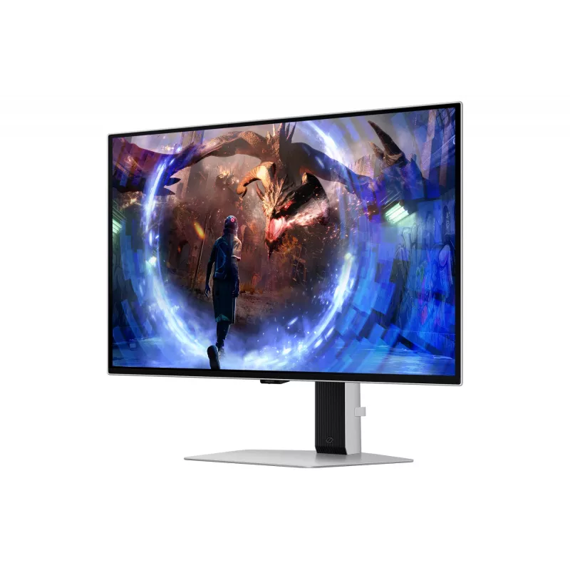 Samsung G60SD kompiuterio monitorius 68,6 cm (27 col.) 2560 x 1440 pikselių Quad HD OLED sidabrinis