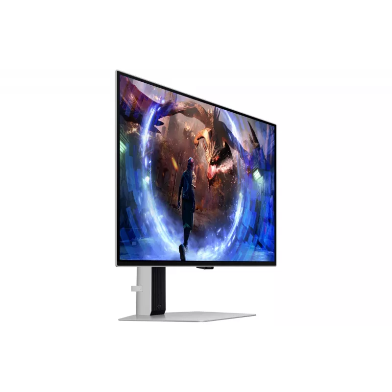 Samsung G60SD kompiuterio monitorius 68,6 cm (27 col.) 2560 x 1440 pikselių Quad HD OLED sidabrinis