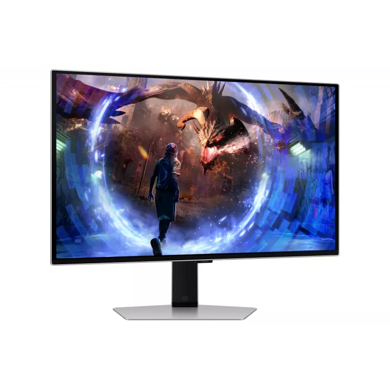 Samsung G60SD kompiuterio monitorius 68,6 cm (27 col.) 2560 x 1440 pikselių Quad HD OLED sidabrinis