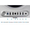 Samsung G60SD kompiuterio monitorius 68,6 cm (27 col.) 2560 x 1440 pikselių Quad HD OLED sidabrinis