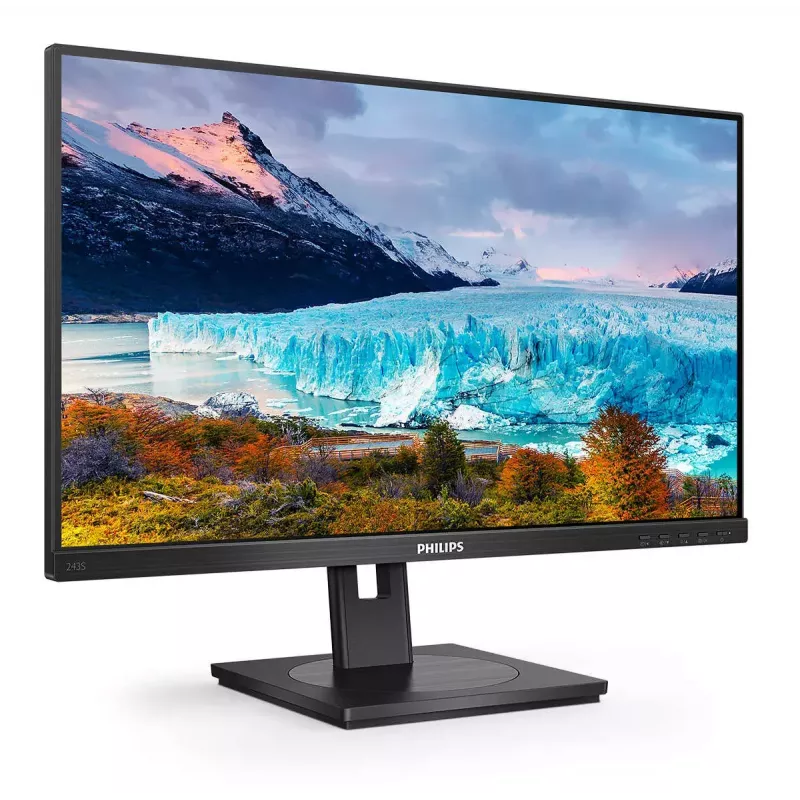 Philips S Line 243S1/00 kompiuterio monitorius 60,5 cm (23,8 colio) 1920 x 1080 pikselių Full HD LCD juodas