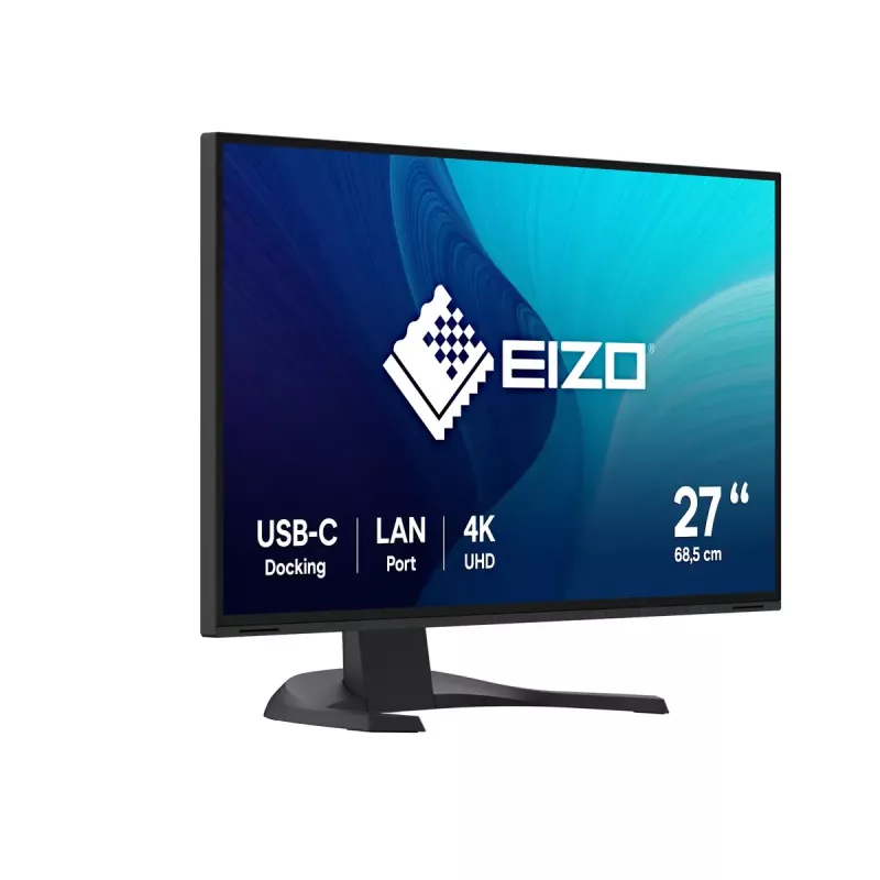 EIZO FlexScan EV2740X-BK kompiuterio monitorius 68.6 cm (27 colių) 3840 x 2160 pikselių 4K Ultra HD LCD juodas