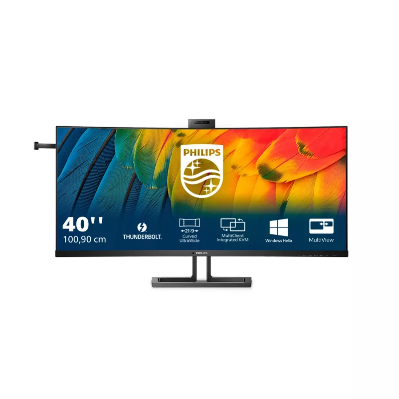 Philips 40B1U6903CH/00 kompiuterio monitorius 100,8 cm (39,7 col.) 5120 x 2160 pikselių 5K Ultra HD LCD juodas
