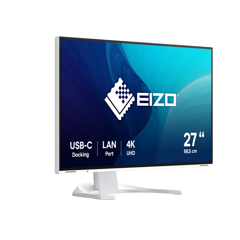 EIZO FlexScan EV2740X-WT kompiuterio monitorius 68.6 cm (27 col.) 3840 x 2160 pikselių 4K Ultra HD LCD Baltas