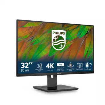 Philips 3000 serijos 32B1N3800/00 kompiuterio monitorius 81,3 cm (32 colių) 3840 x 2160 pikselių 4K Ultra HD LCD juodas