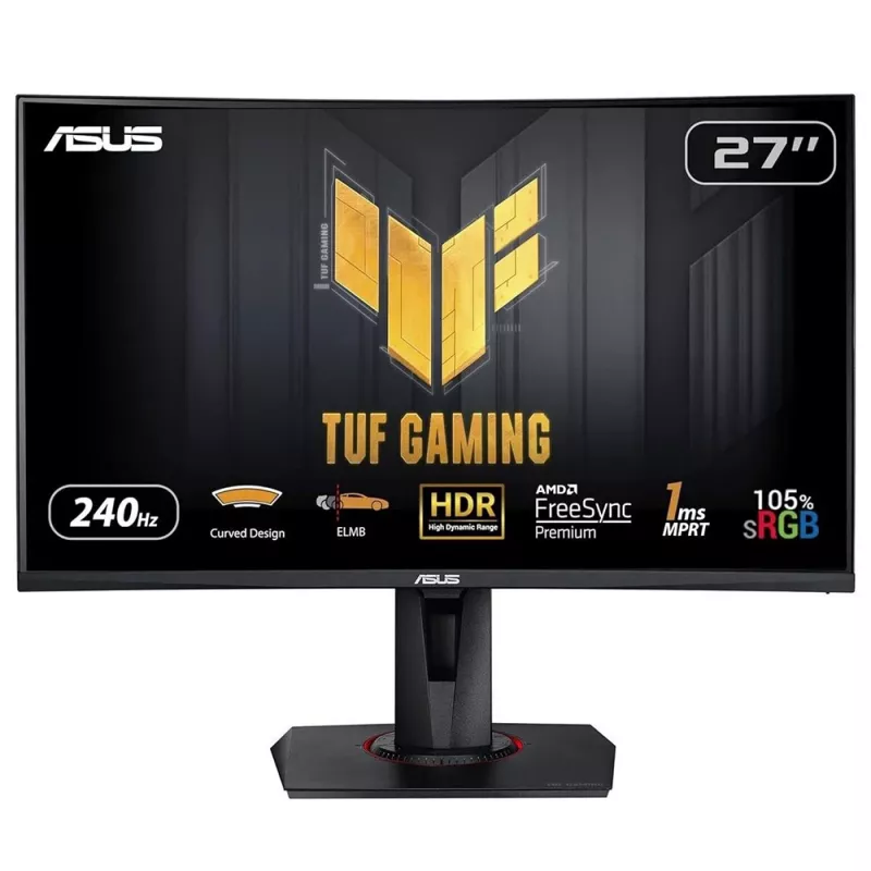 ASUS TUF Gaming VG27VQM kompiuterio monitorius 68,6 cm (27 col.) 1920 x 1080 pikselių Full HD LED juodas