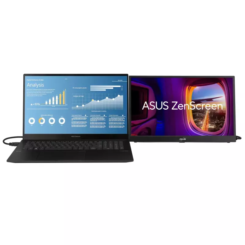 ASUS ZenScreen MB17AHG kompiuterio monitorius 43,9 cm (17,3 colio) 1920 x 1080 pikselių Full HD LCD juodas