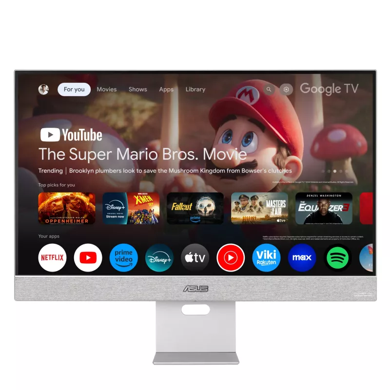 ASUS ZenScreen Smart Monitor MS27UC kompiuterio monitorius 68,6 cm (27 colių) 3840 x 2160 pikselių 4K Ultra HD LCD pilkas