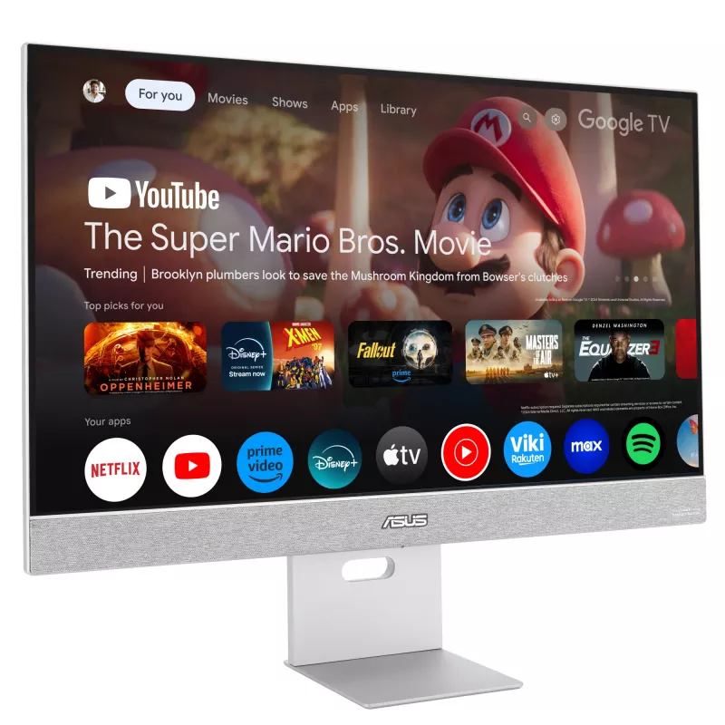 ASUS ZenScreen Smart Monitor MS27UC kompiuterio monitorius 68,6 cm (27 colių) 3840 x 2160 pikselių 4K Ultra HD LCD pilkas