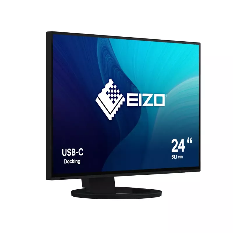 EIZO FlexScan EV2485-BK kompiuterio monitorius 61,2 cm (24,1 colio) 1920 x 1200 pikselių WUXGA LCD juodas