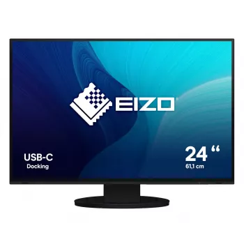 EIZO FlexScan EV2485-BK kompiuterio monitorius 61,2 cm (24,1 colio) 1920 x 1200 pikselių WUXGA LCD juodas