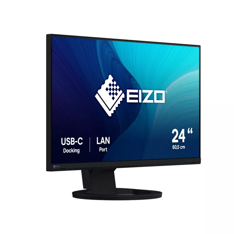 EIZO FlexScan EV2490-BK kompiuterio monitorius 60,5 cm (23,8 colio) 1920 x 1080 pikselių Full HD LCD juodas