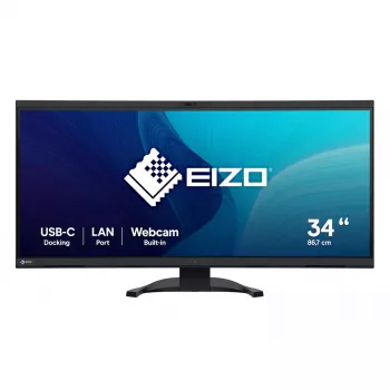 EIZO FlexScan EV3450XC-BK kompiuterio monitorius 86,6 cm (34,1 col.) 3440 x 1440 pikselių „UltraWide Quad HD“ LCD juodas
