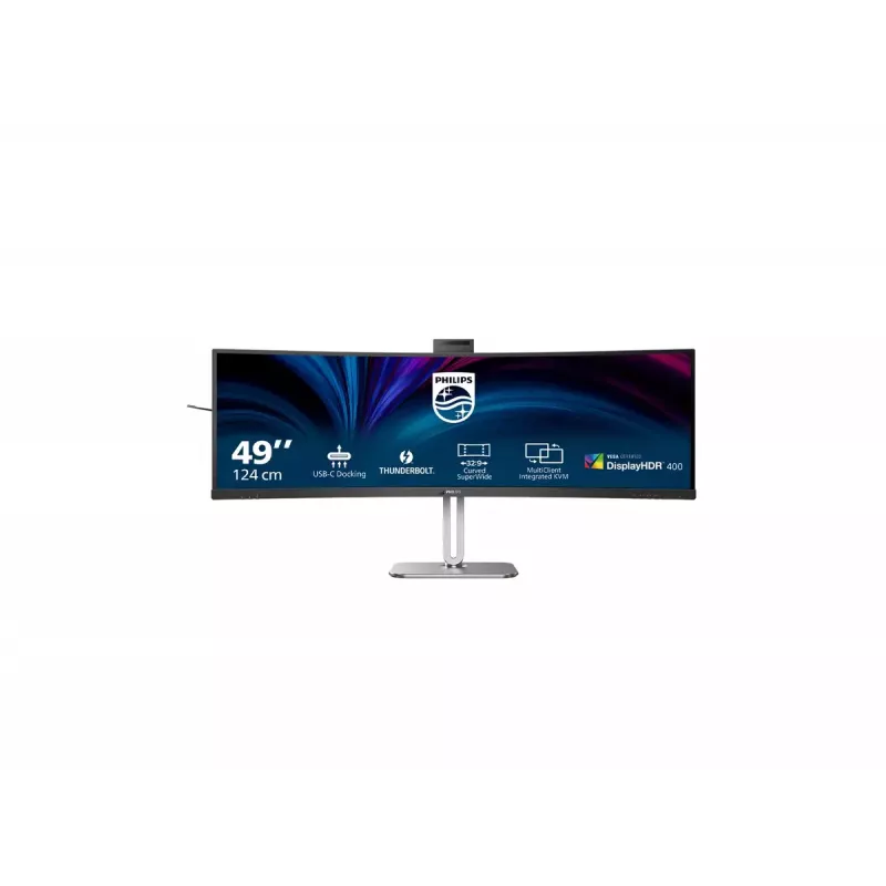 Philips 49B2U6903CH/00 kompiuterio monitorius 124,5 cm (49 colių) 5120 x 1440 pikselių Dual QHD LCD pilkas
